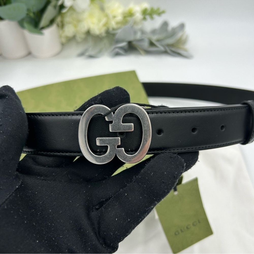 Men’s Gucci, leather interlocking GG buckle size 115 cm/46 inch made in Italy - Picture 7 of 8